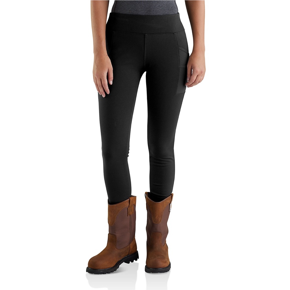 Carhartt Women’s Force Fitted Lightweight Utility Leggings Black Womens Large
